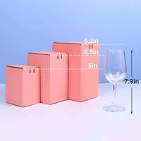 Logo personnalisé ondulé Mailer boîtes d'emballage Carton rose Premium fin ondulé auto-adhésif boîte à fermeture éclair Carton
