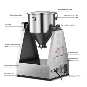 Équipement de mélange à ruban 220V pour poudres, agitateur de granulés pour aliments, épices, détergents, cosmétiques et produits chimiques - Product Image 3
