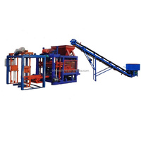 Ligne de production de blocs creux et de briques en béton entièrement automatique Qt4-25, haute productivité
