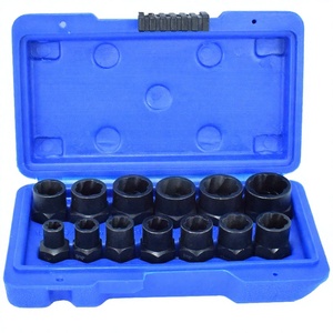 13 Piece Nut Extractor Socket Set Impact <b>Bolt</b> Screw <b>Remover</b> <b>Tool</b> Kit Black Industrial Repair- Case - Product Image 2