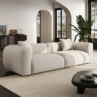 Canapés modernes et confortables 2026 pour la maison, style crème, canapés nuage, ensemble de canapés de salon élégants, canapé design confortable et lavable