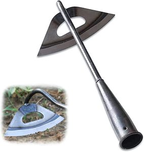 Houe creuse à long manche en acier trempé, durable, OEM, pour <span class=keywords><strong>jardinage</strong></span>, désherbage, pelle à neige, outil <span class=keywords><strong>de</strong></span> <span class=keywords><strong>jardinage</strong></span> portable noir pour potager - Product Image 1