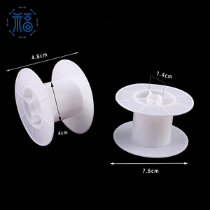 Nhà máy tùy biến thủ công chủ đề dây công nghiệp trống rỗng cuộn ống chỉ nhỏ bằng nhựa màu trắng - Product Image 2