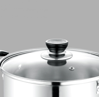 Yuyang Home Kitchen Batterie de cuisine Ensembles de casseroles et poêles en acier inoxydable de base 3 pièces Ensemble de casseroles et poêles en acier inoxydable professionnel