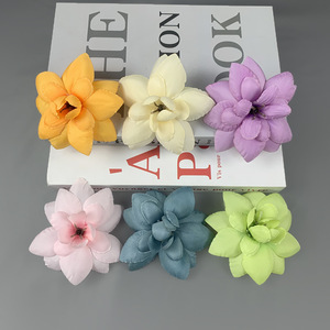 Fleurs artificielles de gloire du soir, diamètre 10 cm, roses en soie, décorations de mariage DIY, accessoires pour la maison - Product Image 2