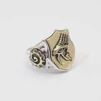 En gros Evel Oeil 925 Argent Bague Chevalière Hommes