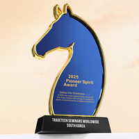 Coupe de récompense de la compétition de gravure sur métal 2026, trophée sur le thème du cheval