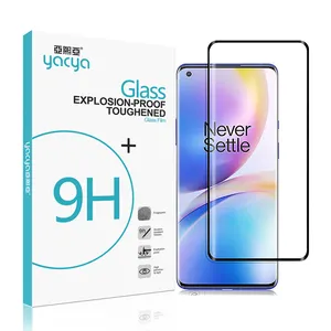 全覆盖玻璃适用于OnePlus 9T 8T 6T 5t用钢化玻璃oneplus 8 9pro 7 6屏幕保护膜8 Nord 5D Oneplus 8T