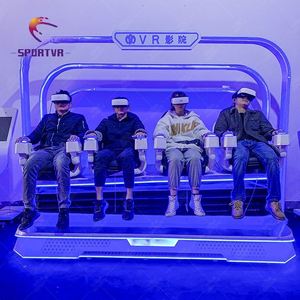 Système de cinéma interactif VR pour quatre personnes - Construction métallique, impression numérique, utilisation en intérieur pour parcs d'attractions commerciaux - Product Image 2