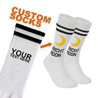 Chaussettes de sport personnalisées écologiques en coton respirant et absorbant la transpiration à séchage rapide, imprimées par sublimation – Créez votre propre motif