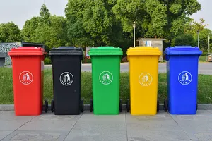 13 Gallon 50L 120L 240 Liter Trash Garbage Bin Cans 660 Liter Waste Garbage Bin With Wheels Pedal