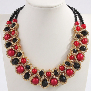Collar de Perlas Trenzadas con Piedras Preciosas, Diseño Nuevo <span class=keywords><strong>2026</strong></span>, para Mujer, Joyería Elegante para Fiestas, Bodas y Ocasiones Formales - Product Image 6