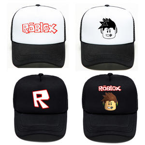 Gorra de béisbol de malla tejida de <span class=keywords><strong>Roblox</strong></span>, deportiva, transpirable, impermeable, unisex, para adultos, con letras de dibujos animados en 2D y visera de pato. - Product Image 3