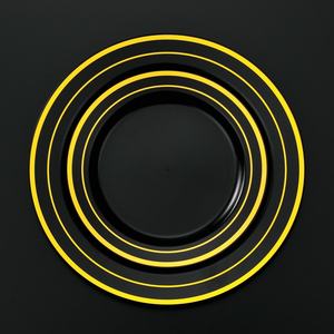 Piring plastik keras tidak bisa pecah 9 inci makan malam Cina melamin piring putih bulat kustom - Product Image 3