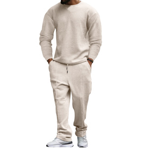 Men's Casual Sportswear Set Neck Long Sleeve Pullover Top Trousers Hip Hop <strong>Style</strong> Autumn Outdoor <strong>Tracksuit</strong> 2-Piece - Product Image 6