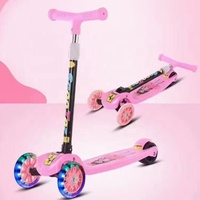 Trottinette à trois roues pliable pour enfants, produit de marque, 2020