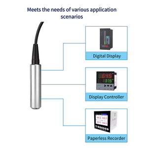 高精度0.25% FS水中レベルトランスミッター 316Lステンレス鋼 4-20mA出力 IP68静水圧液体レベルセンサー - Product Image 4