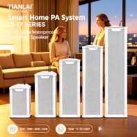 Speaker Kolom PA Luar Ruangan LD 1730 30W 100V untuk Proyek Pengumuman Publik