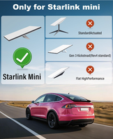 Support de fixation industriel en métal à ventouse pour Starlink Mini, fixation rapide sans perçage, support ABS pour pare-brise, toit, camping-car, camping