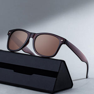 แว่นกันแดดโพลาไรซ์กรอบสี่เหลี่ยมสำหรับผู้ชายรุ่นใหม่กรอบพีซีสีดำเลนส์ TAC ป้องกันรังสียูวี 400 ร่มกันแดดกลางแจ้งประเภท 3 - Product Image 3