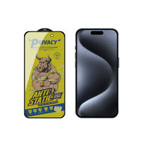 Forte tauromachie Desgin ESD Anti-statique Anti-Poussière Écrans De Confidentialité Film De Protection pour iphone 16 15 14 13 12 Pro Max