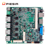 Router Suave Piesia de 4 Puertos LAN, Placa Base Industrial sin Ventilador Intel Celeron J1900, DDR3, Cuatro Núcleos, WIFI, Nano ITX