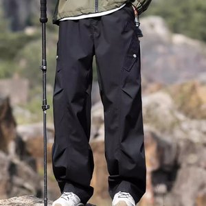 Caminhadas Calças Outdoor Men's Sport Calças impermeável respirável camping gravado parece windproof escalada pesca casual Ski - Product Image 1