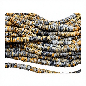 Perles de pierre en vrac 7-10mm fabrication de bijoux en jaspe à facettes de 14 pouces de qualité supérieure - Product Image 1