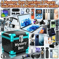 Gegarandeerde actioncam in een mystery box met elektronica tegen lage prijs, inclusief willekeurige 5G smartphone, laptop, horloge, oordopjes en verrassing.