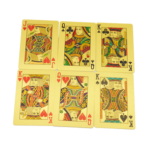 Cartas de póker de oro impresas de encargo con adulto acabado metálico - Product Image 4