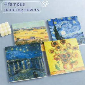 Carnet de croquis MENG super épais sur le thème des peintures célèbres de Van Gogh, avec 160 pages épaisses, papier de peinture de haute qualité - Product Image 2
