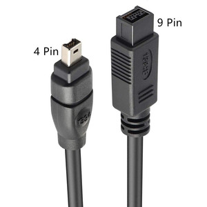 Câble adaptateur IEEE 1394 <span class=keywords><strong>FireWire</strong></span> 800 vers 400, câble de données 9 broches vers 4 broches YR-1394-3, 18/3/45 mètres, origine Hubei - Product Image 3