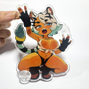 Kuien Wholesale Promotion Custom Printed Acrylic Anime Suction Cup Charms Anime Clear Suction Inside Acrylic Charms
