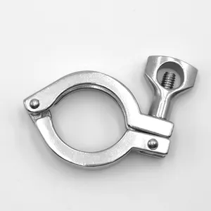 Stainless Steel Pipe Clamp Union Heavy Duty SUS304 Tri-clamp High Pressure Single Pin Clamp