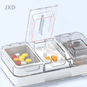 聚信达便携式药盒日用药盒紧凑型储物盒旅行片剂和维生素支架容器 - Product Image 3