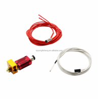 1 Set CR10 1,75 Mm 12V J-head Kit Blok Panas Aluminium dengan Termometer Pemanas untuk Printer 3D dengan Bagian Nozel 0.4Mm