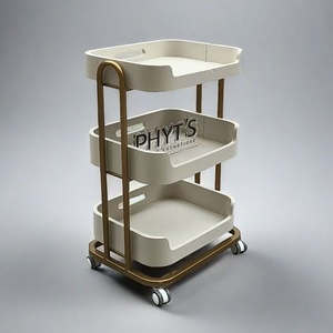 Luxury Nail Salon <b>Trolley</b> Cart Multi-Functional Mobile Beauty Salon <b>Trolley</b> - Product Image 2