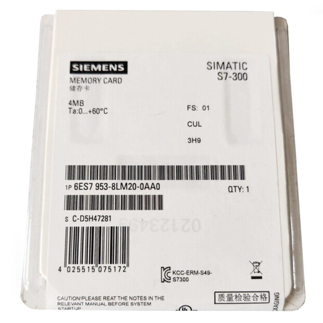 Siemens S7-300 CPU microSD Card 6ES7953-8LM20-0AA0 6ES7953-8LP20-0AA0 6ES7953-8LP31-0AA0 6ES7953-8LM31-0AA0