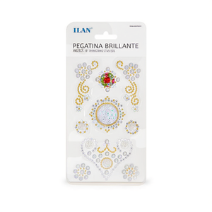 Adesivi con Strass Scintillanti ILAN 39023-1, Gemme Decorative Adesive per Artigianato e Moda - Product Image 2