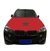 Maroc capot drapeau Maroc capot couverture drapeau élastique patriotique voiture capot bannière maroc moteur couverture décorer accessoires
