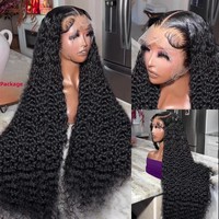 Perruque de cheveux bouclés vierges naturels vietnamiens et birmans, transparente HD, sans colle, non traitée, cheveux péruviens