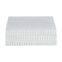 Panneau en nid d'abeille léger et résistant à l'humidité en PP, recouvert de tissu, feuille laminée découpée 20 mm/15 mm pour la décoration intérieure
