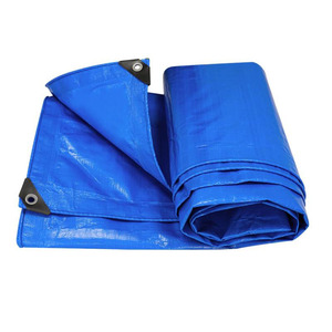 Bâche imperméable en plastique de polyéthylène de bâche résistante <span class=keywords><strong>bleue</strong></span> de prix usine pour la couverture extérieure - Product Image 3