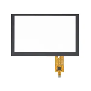 Projetado Pcap Multi Touchscreen Capacitivo Kit De Vidro 5 "Custom Industrial Tela Pequena Painel De Toque Preto para Negócios