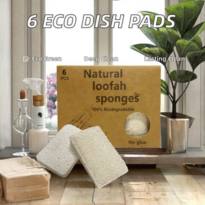 Eco-Friendly Compostable Durable Rectangle shape loofah pads Wholesale dried loofah bulk supplier natural Loofah exporter - Product Image 2