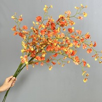 Décoration d'intérieur, bouquet d'orchidées décoratif pour la décoration de bureau et de jardin, fleurs artificielles synthétiques personnalisables, plante artificielle