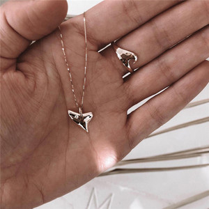 Trendz personalizado chapado en oro de plata metálica de diente de tiburón de <span class=keywords><strong>los</strong></span> niños collar - Product Image 6