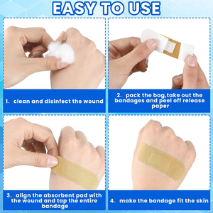 Bandage <span class=keywords><strong>de</strong></span> premiers soins auto-adhésif hautement élastique PE prix <span class=keywords><strong>de</strong></span> gros protège en toute sécurité les plaies coulé ruban <span class=keywords><strong>de</strong></span> premiers soins respirant - Product Image 4