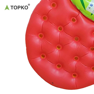TOPKO Most Popular PVC Strawberry Shaped <strong>Inflatable</strong> Air Mattress Water Bed <strong>Lounge</strong> for Summer Beach &amp; Pool Entertainment - Product Image 2