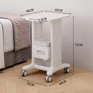 Professional Spa Trolley Durable ABS Beauty Cart with <b>Drawers</b> Stable Base Smooth Swivel <b>Wheels</b> for Clinic Salon - Product Image 5